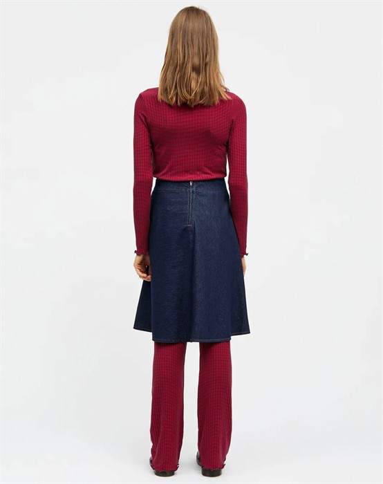 Luke Denim Stelly Nederdel - Mid Blue Denim